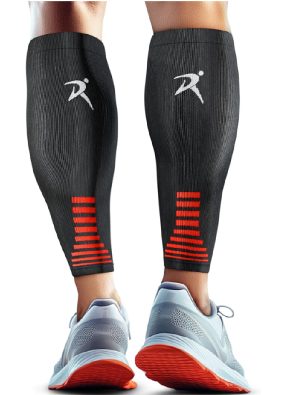Rymora Calf Compression Sleeves for Men and Women Size Large 1 Pair Black Opened